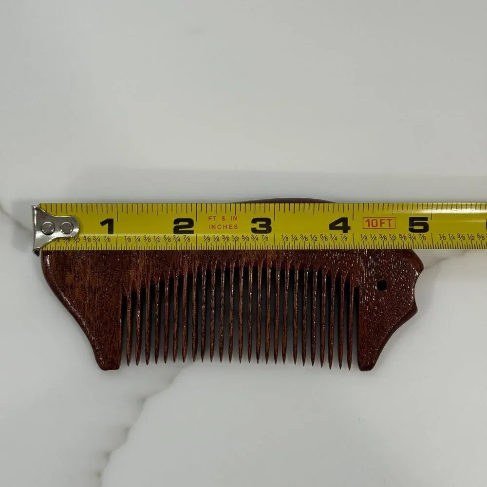 Antistatic Comb Wooden Fish Shape Decorative‎ Hair Smoothing Comb Beard Mustache